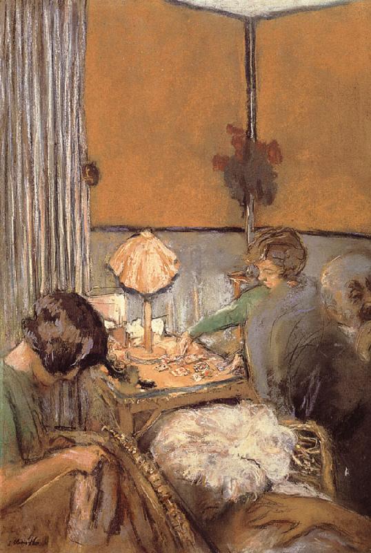 Edouard Vuillard A single card game oil painting picture